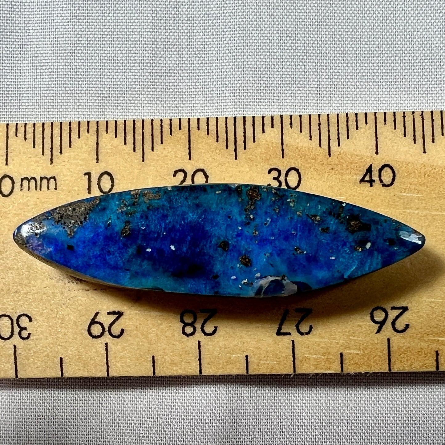 Beautiful blue boulder opal from Winton.