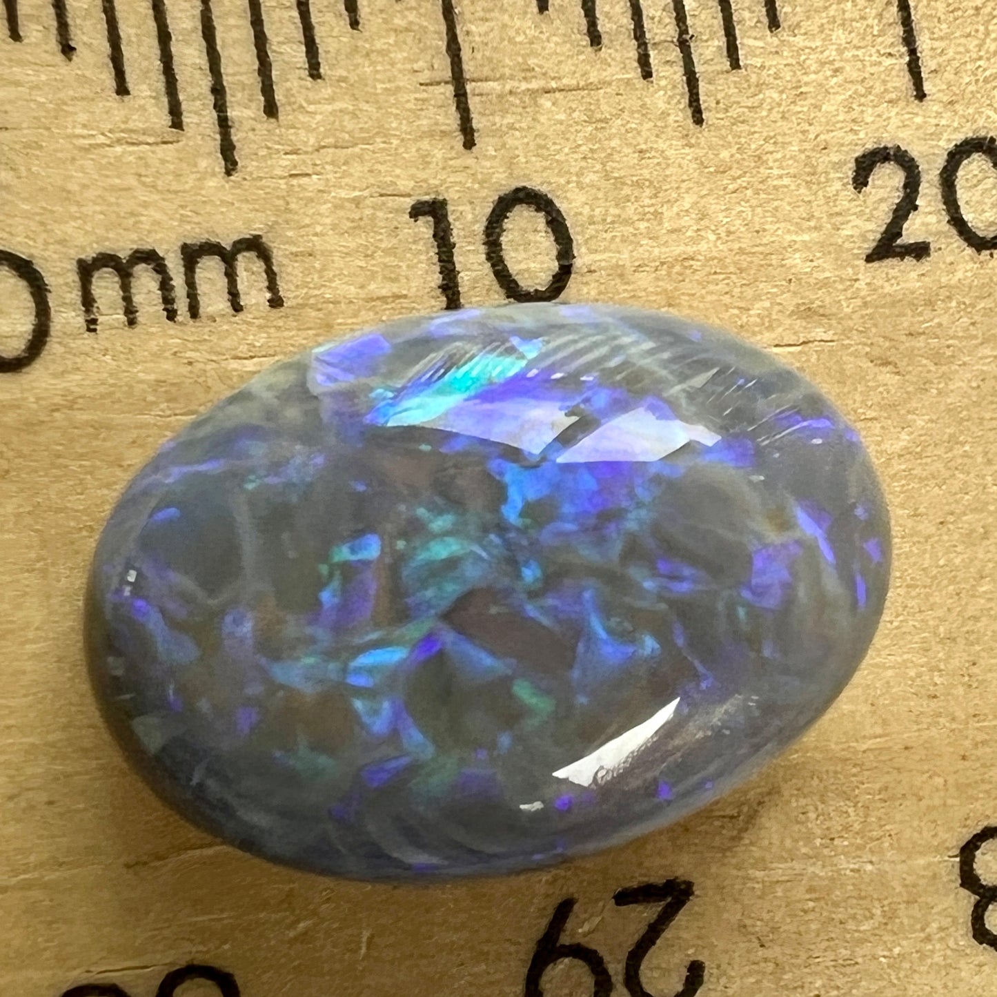 Beautiful Boulder Opal from the outback mining town of Quilpie, displaying stunning turquoise blues and purples.