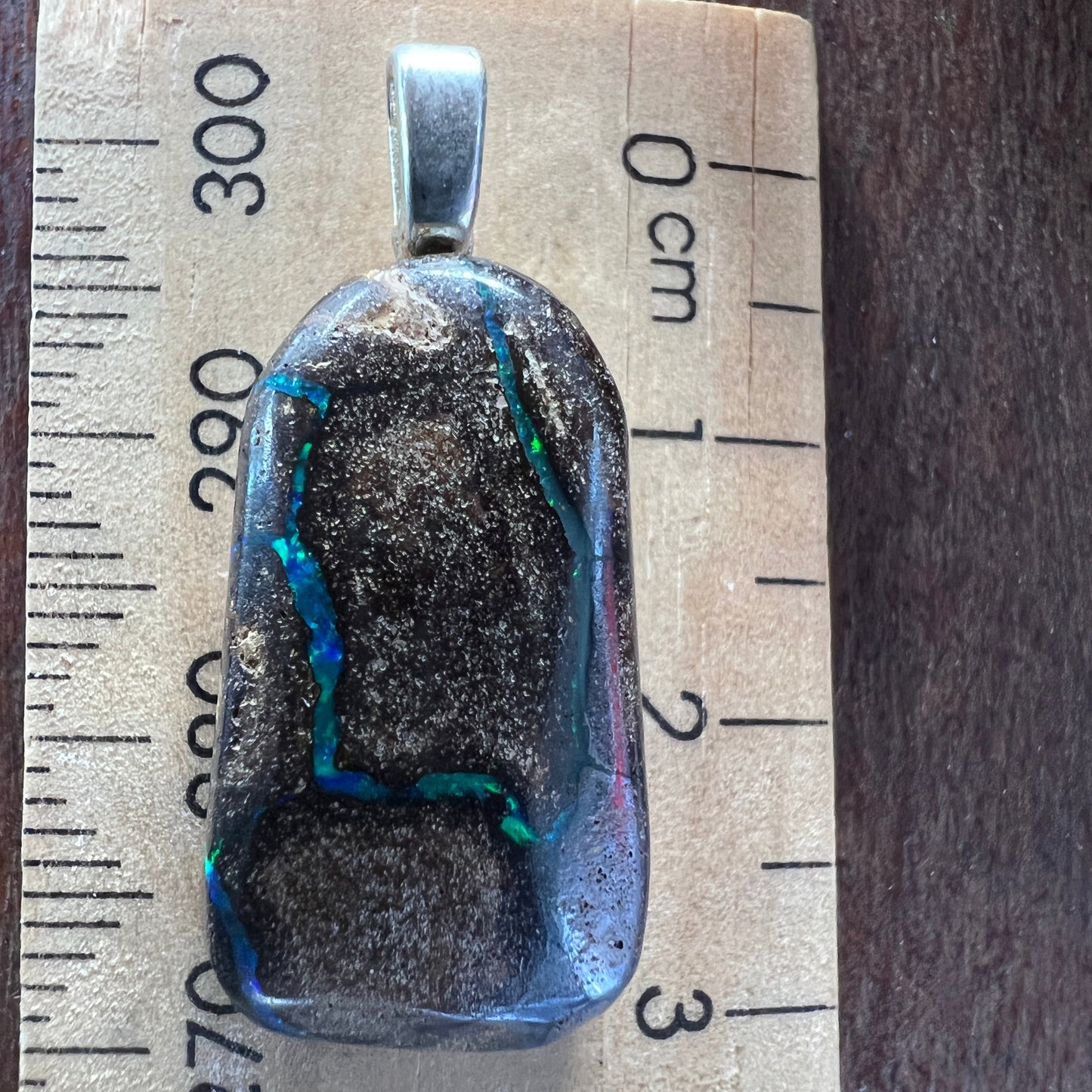 A nice piece of Winton Boulder opal. Lovely colours. Ready to wear.