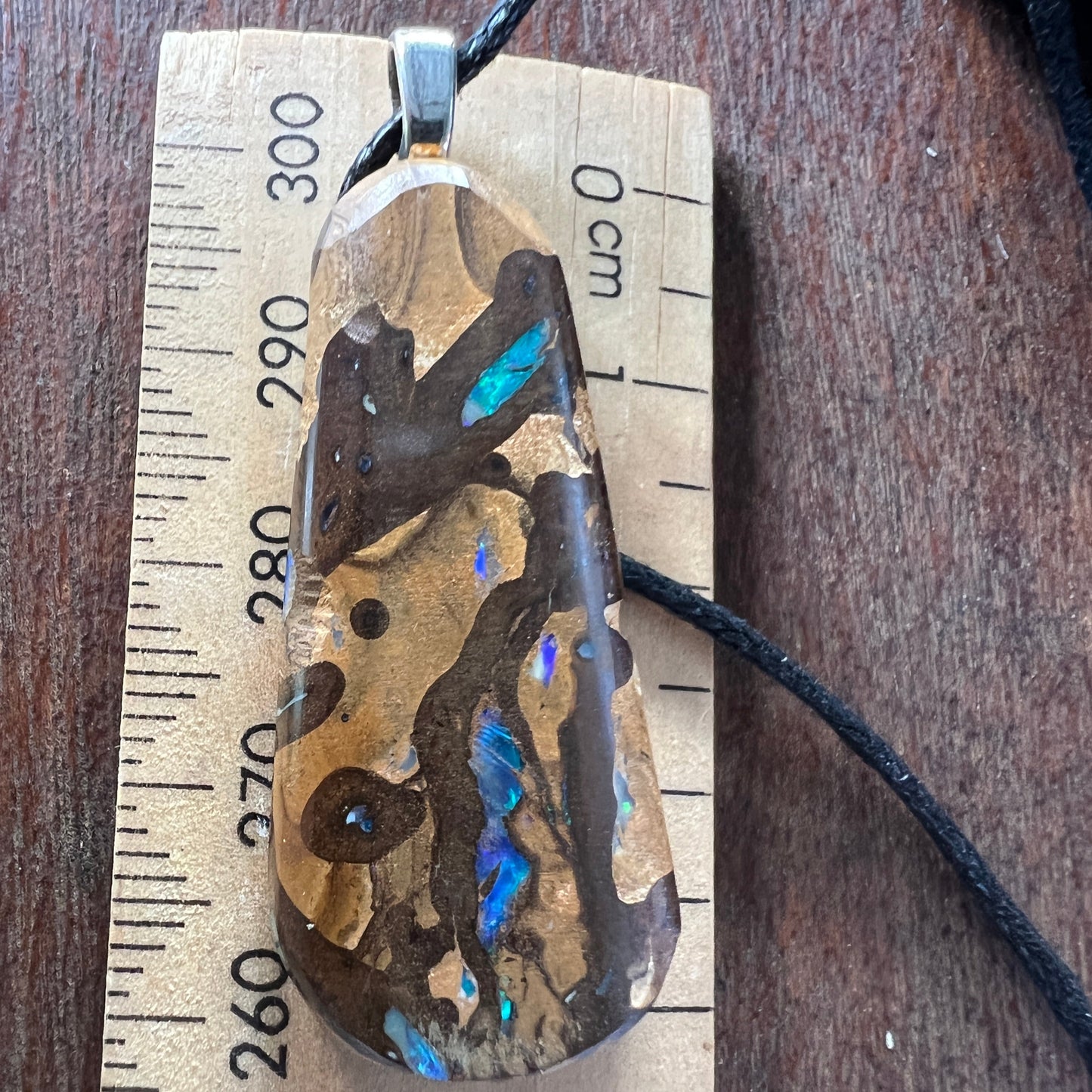 Beautiful piece of Winton Boulder opal. Ready to wear.