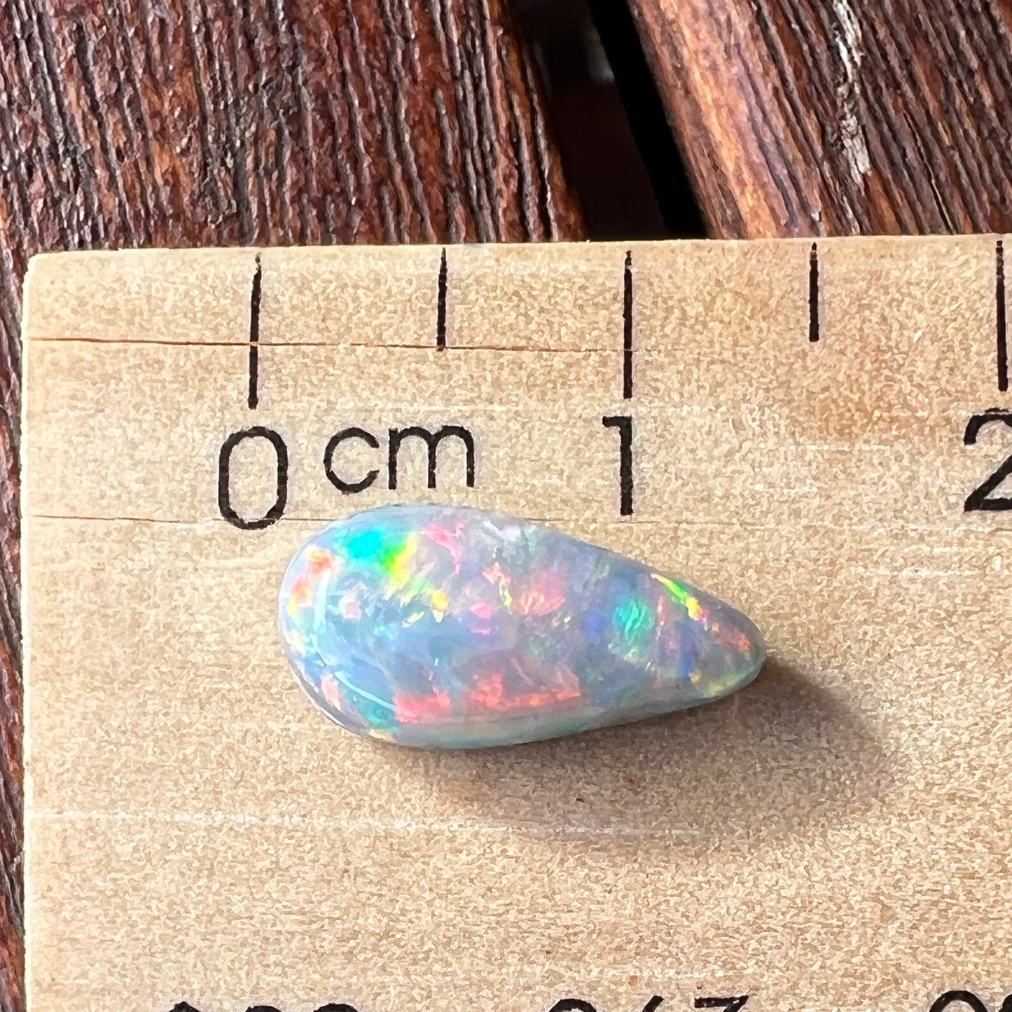 Rare Mintabie solid black opal. A perfect specimen displaying an impressive play of colour. Ready for that special person.