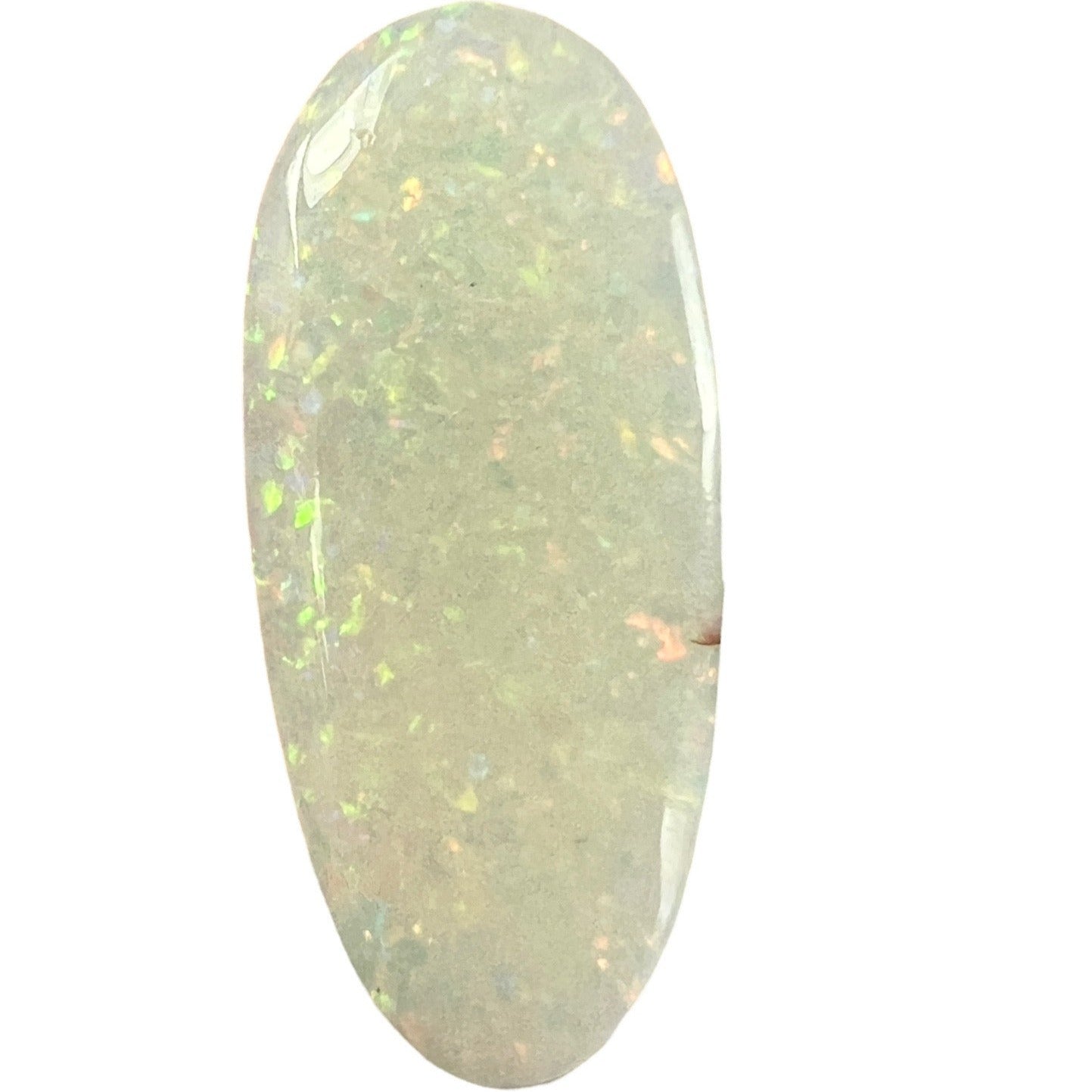 Coober Pedy pin fire opal. A nice shape and a beautiful finish.