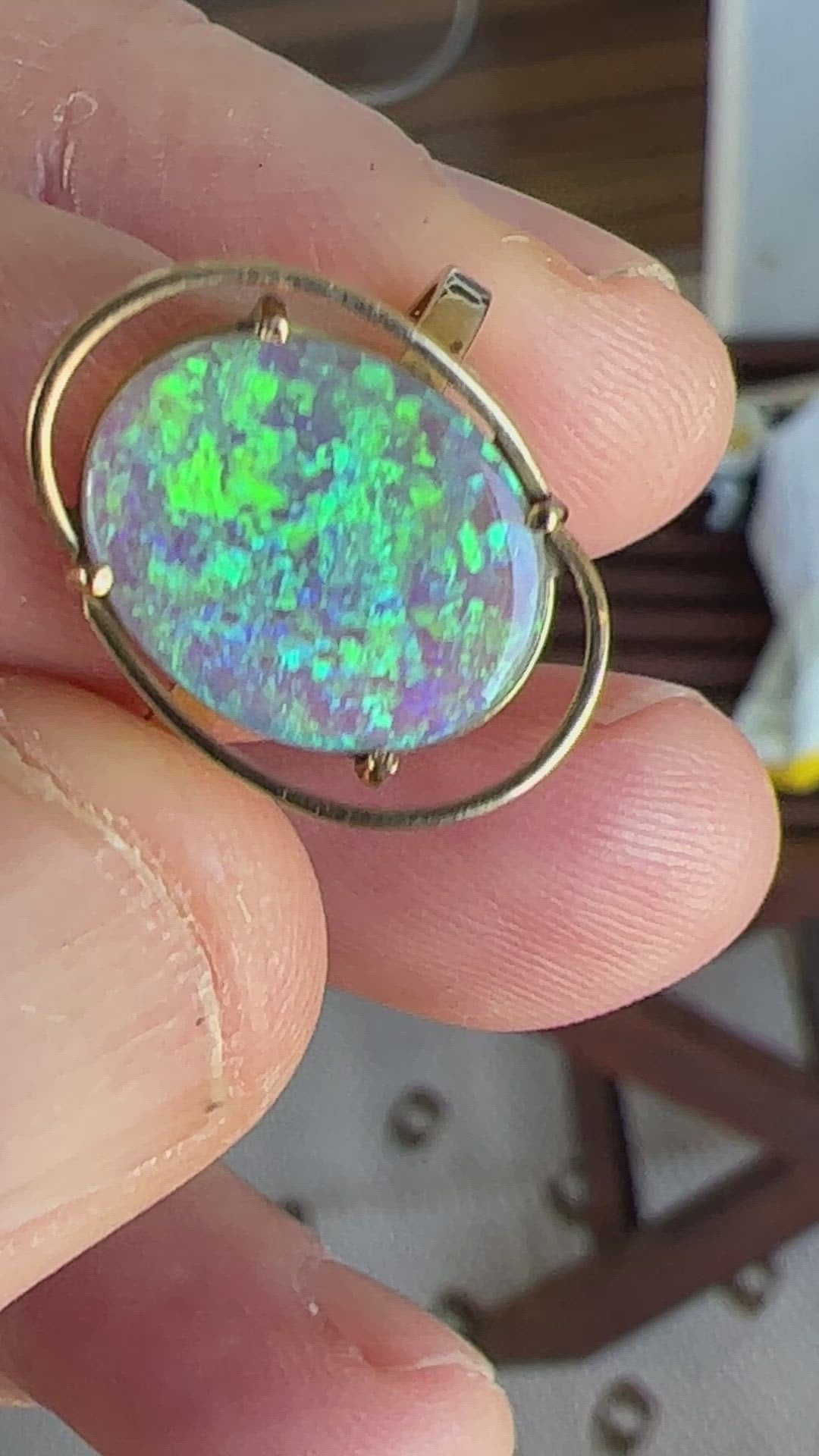 18K Solid Crystal Opal Ring | Australian Opals | Shop Opal and Diamond  Jewellery Australia