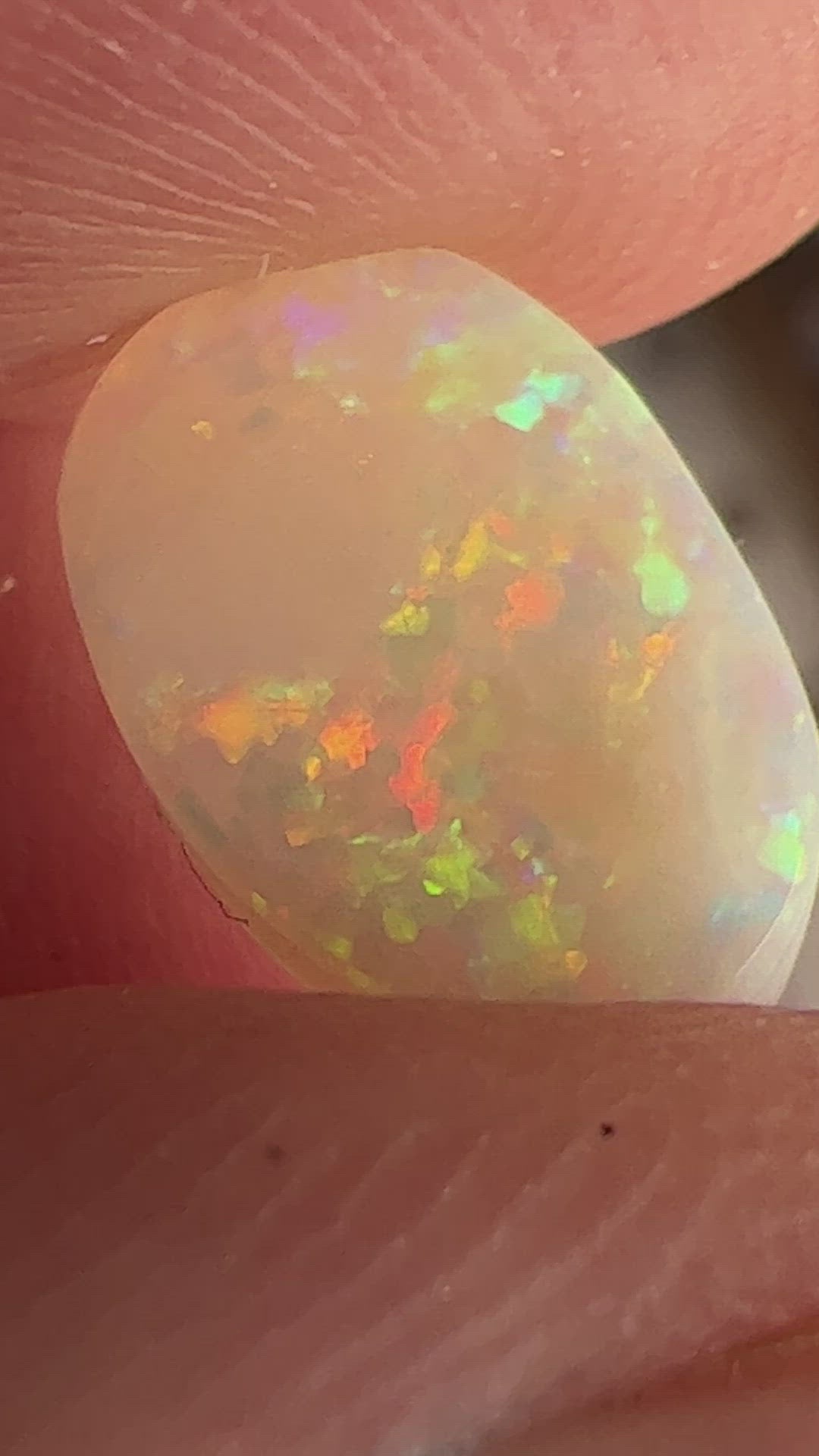 Great 2.05ct Coober Pedy solid opal with rolling flash pattern. Beautiful colours. Ready to go.