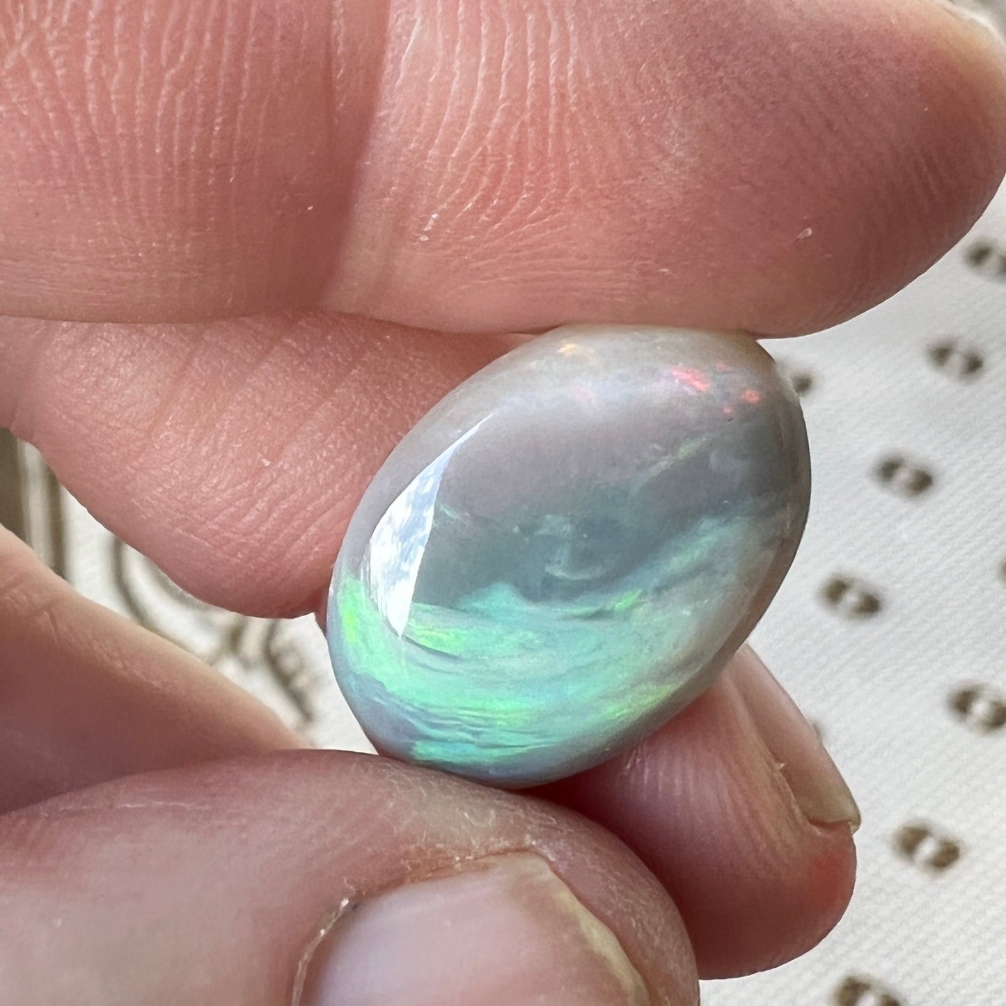 Lovely Winton picture opal, shaped to perfection.