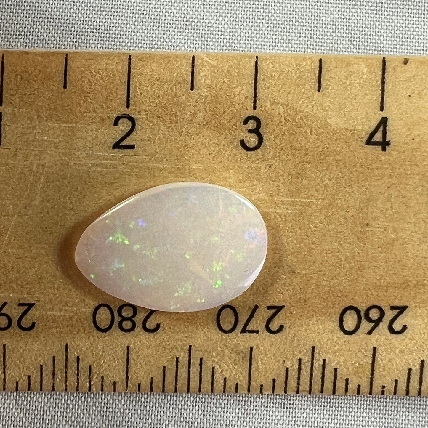 Coober Pedy solid crystal opal. Great cut and polish by Bill Johnson. Ready to set.